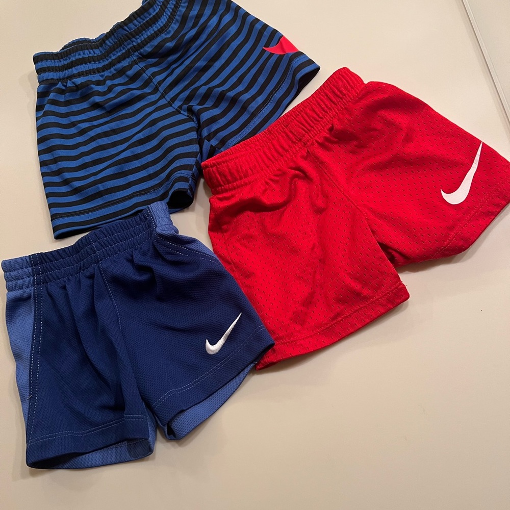 3 pairs Nike boys shorts